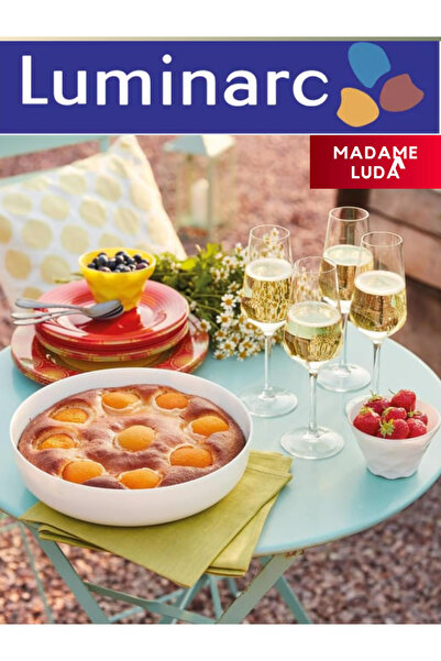 Luminarc Diwali White 22 Cm-High Degrees Resistant-(Oven Tray-Oven Tray)-Madame Luda Stores.