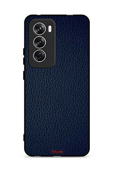 Tolwak غطاء حماية جلدي بنقشة جلدي لهاتف Oppo Reno12 5G