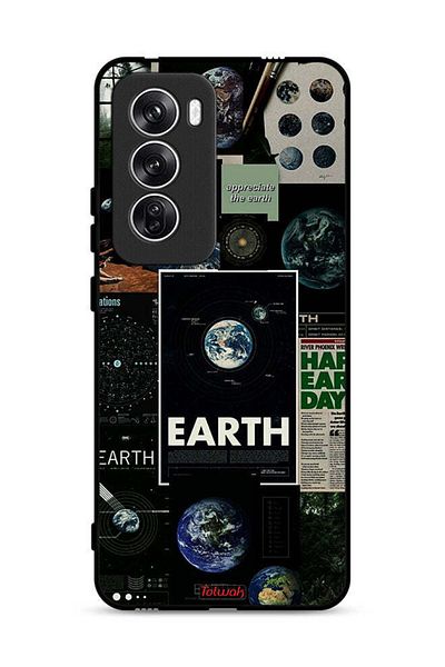 Tolwak غطاء حماية لهاتف Oppo Reno12 5G Earth