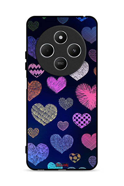 Tolwak غطاء حماية لهاتف شاومي ريدمي 14R 5G بنقشة قلوب داجا