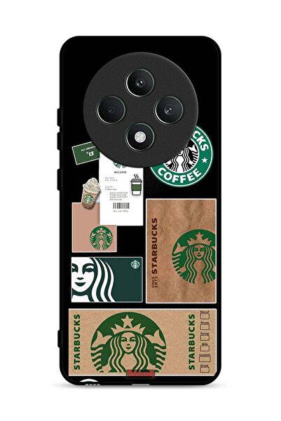 Tolwak غطاء حماية لهاتف Oppo Reno12 F 5G، ملصق ستاربكس