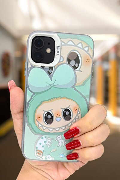 PSGT apple iphone 11 uyumlu kılıf Labubu Desenli Silikon Kılıf