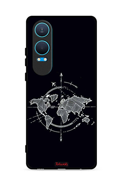 Tolwak غطاء حماية لهاتف OnePlus Nord CE4 Lite 5G برسومات البوصلة