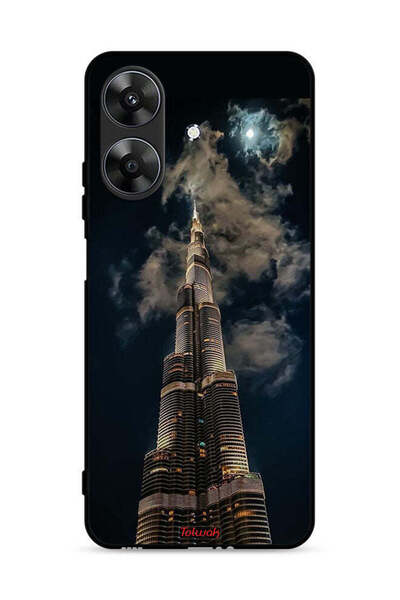 Tolwak Realme Note 60 4G Protective Case Cover Burj Khalifa In Night