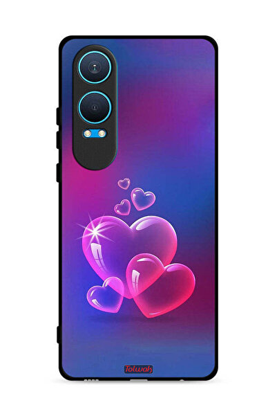 Tolwak غطاء حماية لهاتف OnePlus Nord CE4 Lite 5G بنقشة قلوب الماء