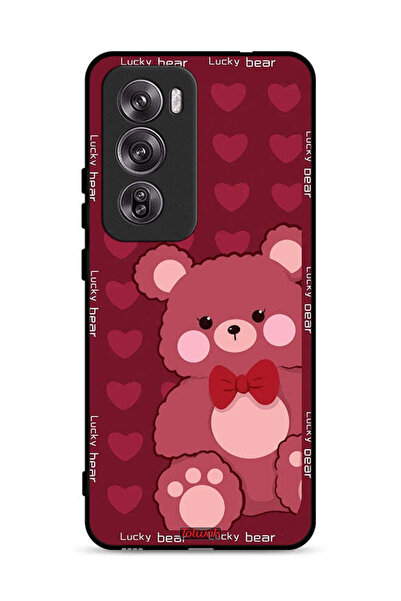 Tolwak غطاء حماية لهاتف Oppo Reno12 Pro 5G بتصميم الدب المحظوظ