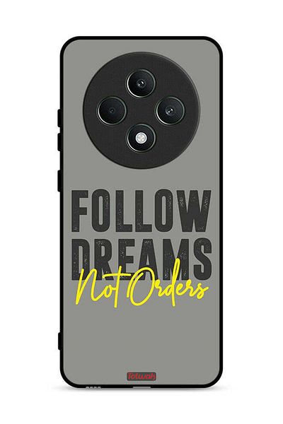 Tolwak Oppo Reno12 F 5G Protective Case Cover Follow Dreams Not Orders