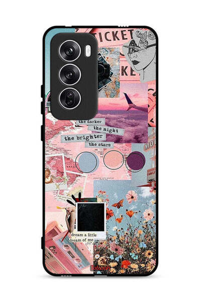 Tolwak غطاء حماية لهاتف Oppo Reno12 5G كلما أظلم الليل، كلما أشرقت النجوم