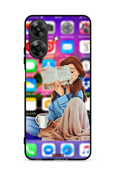 Tolwak غطاء حماية لهاتف Realme Note 60 4G مع قراءة