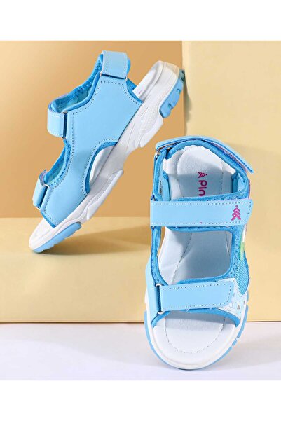 Pine kids Pine Kids Sandals with Velcro Closure & Applique - Blue