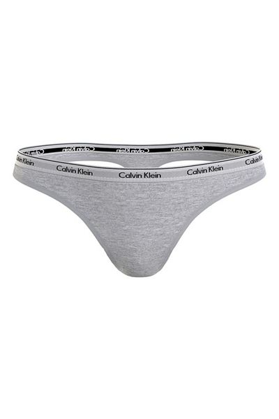 Calvin Klein Chiloți tanga cu bandă cu logo, gri melanj, M