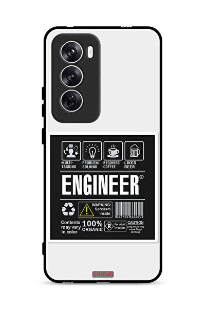 Tolwak غطاء حماية لهاتف Oppo Reno12 5G - ملصق مهندس