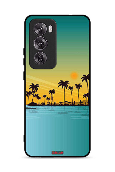 Tolwak غطاء حماية لهاتف Oppo Reno12 Pro 5G، منظر طبيعي، فن تجريدي