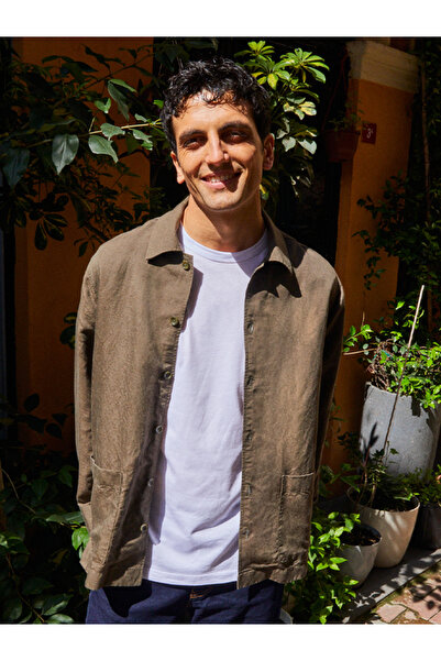 simple Qloth سترة كتان بسيطة