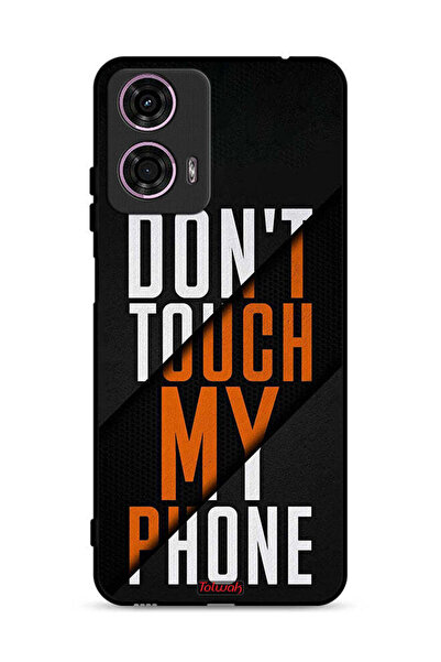 Tolwak Motorola Moto G24 4G Protective Case Cover Do Not Touch My Phone