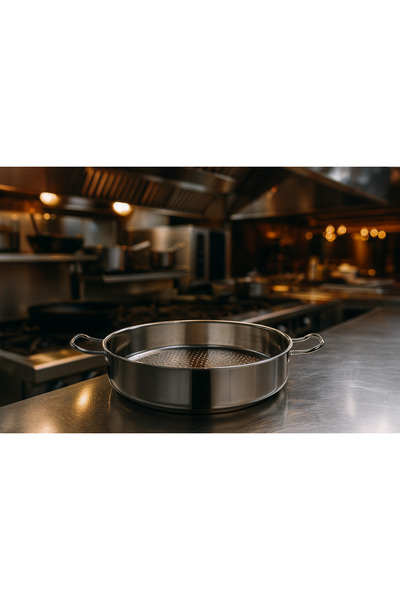 Davet Paslanmaz Çelik Süzgeç - 43 cm Paslanmaz Çelik Süzgeç