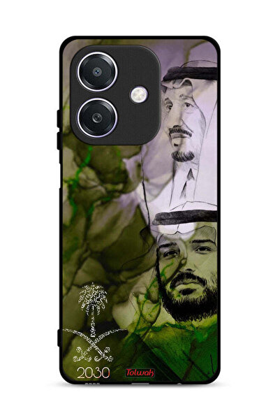 Tolwak غطاء حماية لهاتف Oppo A3 5G، ملصق فني للملك سلمان وولي العهد محمد