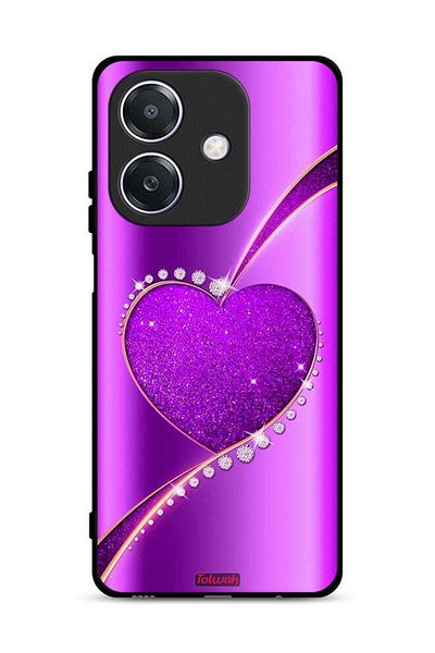 Tolwak غطاء حماية Oppo A3 5G بتصميم قلب لامع