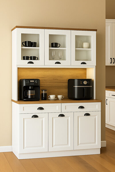 İGEMTASARİM ÇOK AMAÇLI KAHVE KÖŞESİ 4 RENK LED KİLER ARDİYE MUTFAK DOLABI