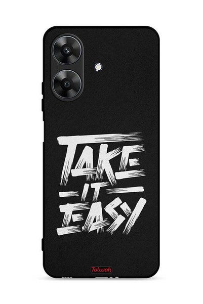 Tolwak Realme Note 60 4G Protective Case Cover Take It Easy