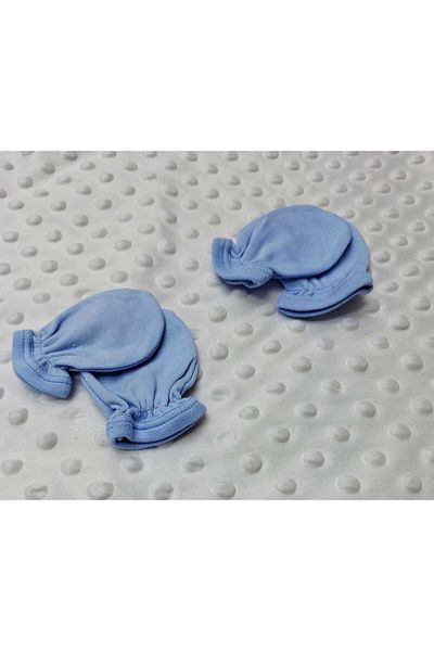 BERKAY Berkaysun Cotton Newborn Baby Gloves 2 Pairs Blue