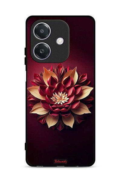 Tolwak غطاء حماية لهاتف Oppo A3 5G بتصميم زهور تجريدية