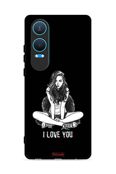 Tolwak غطاء حماية لهاتف OnePlus Nord CE4 Lite 5G برسومات I Love You