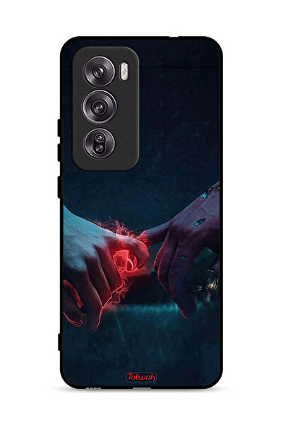Tolwak غطاء حماية لهاتف Oppo Reno12 Pro 5G، مزين برسومات "أيدي محترقة"