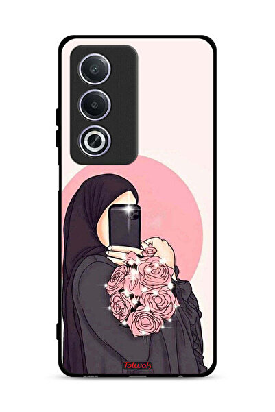 Tolwak غطاء حماية لهاتف Oppo A3 Pro 5G، فن التقاط صور سيلفي أثناء حمل الزهور