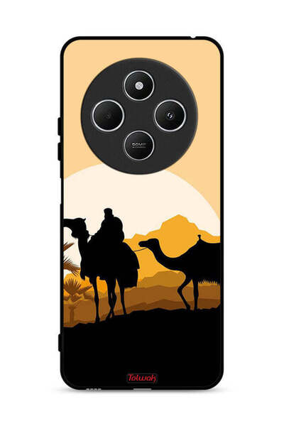 Tolwak غطاء حماية لهاتف شاومي ريدمي 14 سي 4G برسومات جمال في الصحراء