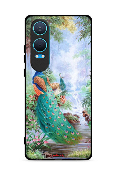 Tolwak غطاء حماية لهاتف OnePlus Nord CE4 Lite 5G بنقشة الطاووس