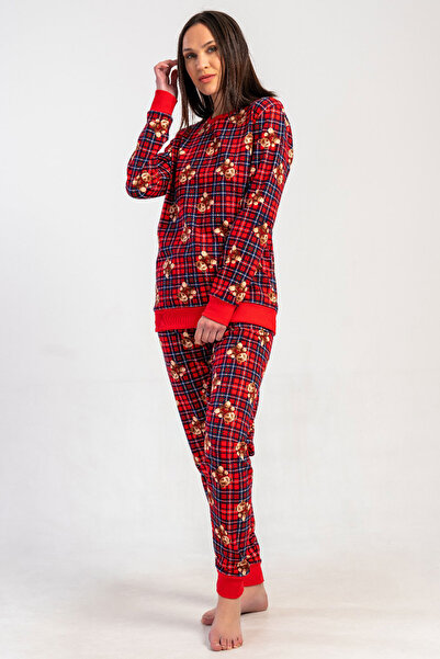 VİENETTA Pamuklu Kadın Uzun Kol Pijama Takım , 501051