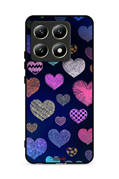 Tolwak غطاء حماية لهاتف شاومي 14T 5G بنقشة قلوب داجا