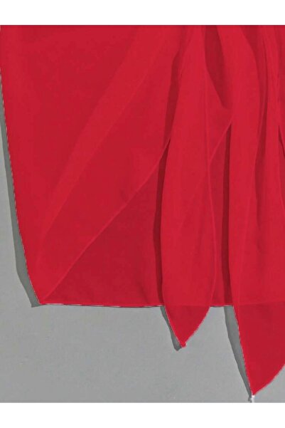 Oprah Kadın Gold Aksesuarlı Esnek Tül Pareo Plaj Giyim