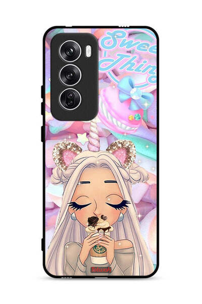 Tolwak غطاء حماية لهاتف Oppo Reno12 5G بتصميم Sweet Thing