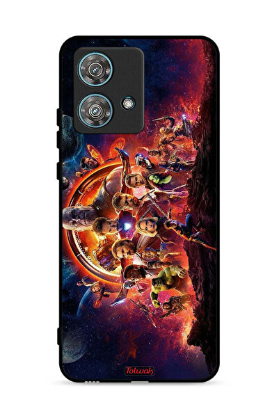 Tolwak غطاء حماية لهاتف موتورولا إيدج 40 نيو 5G بتصميم أفينجرز