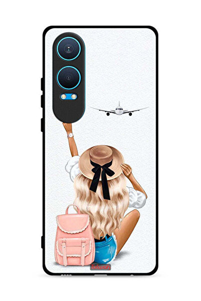 Tolwak غطاء حماية لهاتف OnePlus Nord CE4 Lite 5G - فتاة تحب السفر