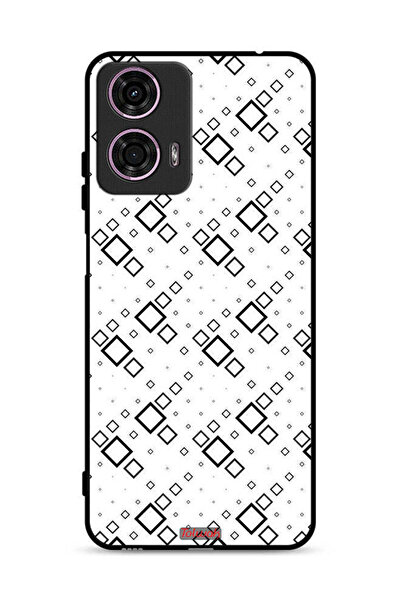 Tolwak Motorola Moto G24 4G Protective Case Cover Square Abstract Digital Art