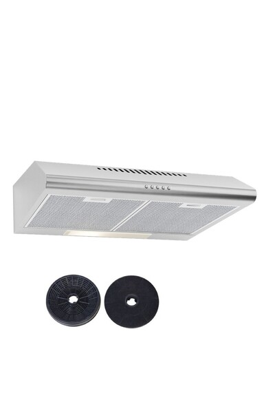 HİBSAN Karbon Filtreli Bacasız Klasik Tip Mutfak Aspiratörü Beyaz