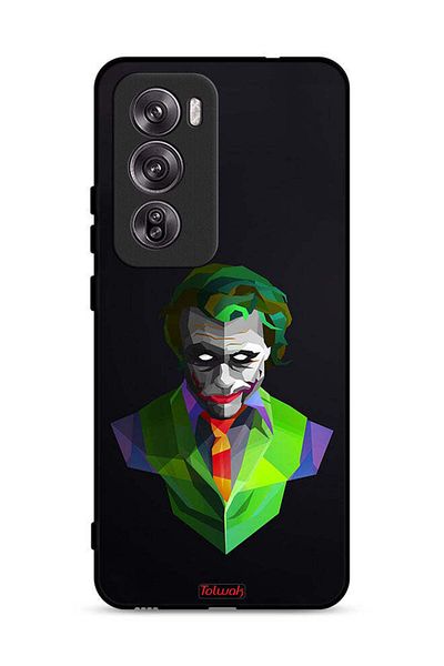 Tolwak غطاء حماية Oppo Reno12 Pro 5G بتصميم فن تجريدي للجوكر