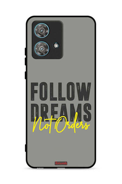 Tolwak غطاء حماية لهاتف موتورولا إيدج 40 نيو 5G - اتبع الأحلام وليس الأوامر