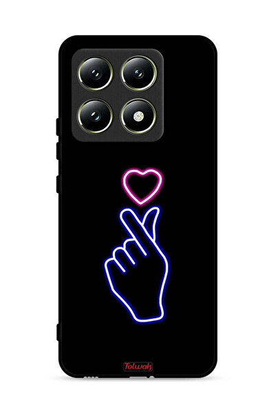 Tolwak غطاء حماية لهاتف Xiaomi 14T 5G بنقشة قلب سناب