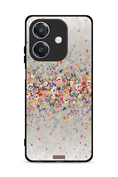 Tolwak غطاء حماية لهاتف Oppo A3x 5G بنقشة زهور صغيرة وفن تجريدي