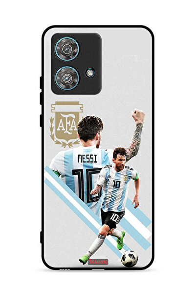 Tolwak غطاء حماية لهاتف موتورولا إيدج 40 نيو 5G برسومات ليو ميسي