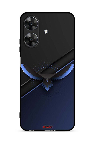 Tolwak غطاء حماية لهاتف Realme Note 60 4G بتصميم نسر فني تجريدي رقمي