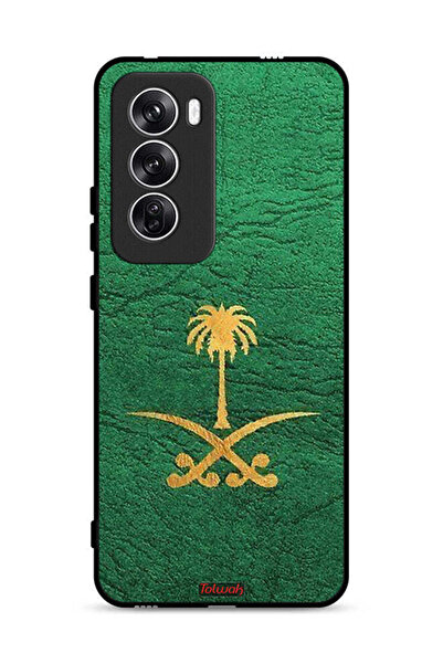 Tolwak غطاء حماية لهاتف Oppo Reno12 5G، علامة المملكة العربية السعودية، جلد