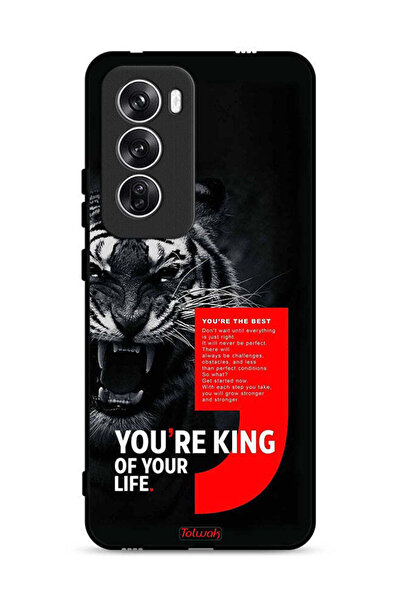 Tolwak غطاء حماية لهاتف Oppo Reno12 5G أنت ملك حياتك
