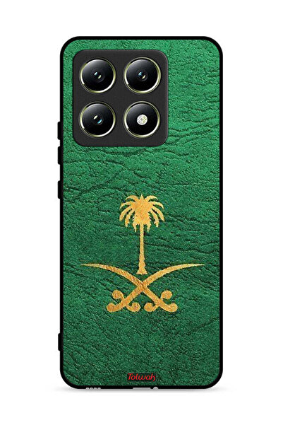 Tolwak غطاء حماية لهاتف شاومي 14T 5G، علامة المملكة العربية السعودية، جلد