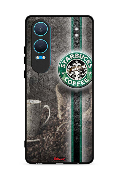 Tolwak غطاء حماية لهاتف OnePlus Nord CE4 Lite 5G بنقشة فن القهوة