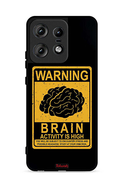 Tolwak غطاء حماية لهاتف Motorola Edge 50 Pro 5G تحذير من ارتفاع نشاط الدماغ